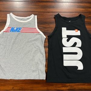 2 boys Nike tank tops